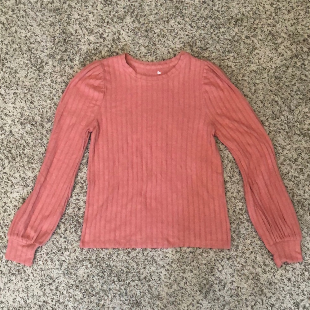 Rose Puff Sleeve Sweater